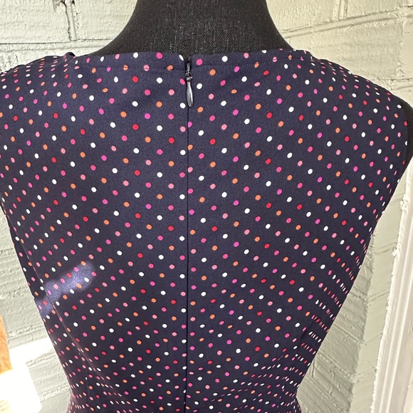 Talbots Navy, Multicolor Dot Dress - Picture 5 of 11